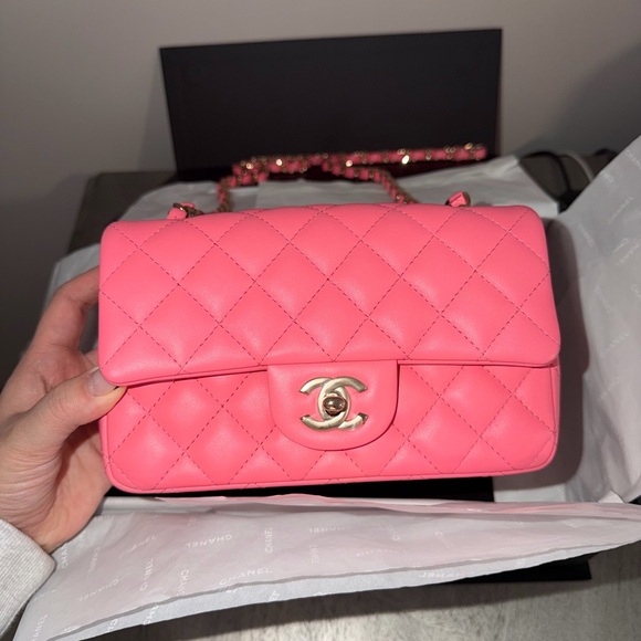 NWT Classic Chanel Mini - PINK - Picture 7 of 14